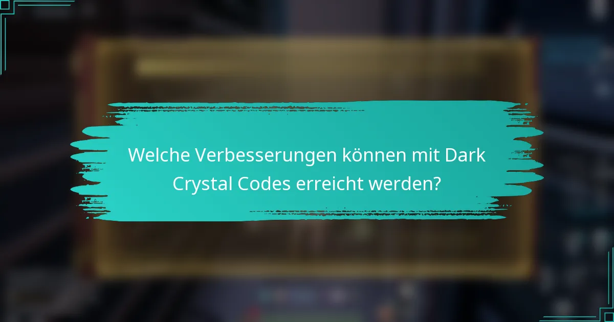 Welche Verbesserungen können mit Dark Crystal Codes erreicht werden?